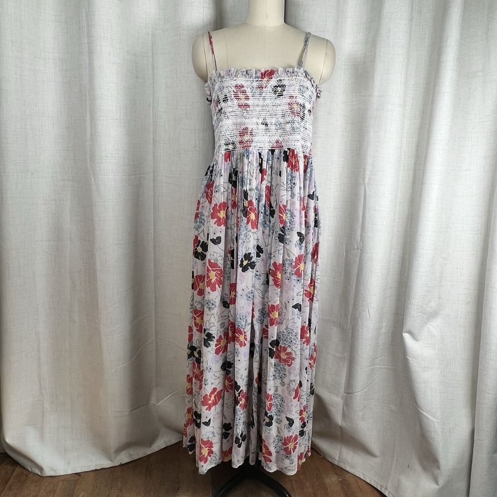 Lily And Lionel X Anthropologie Annie Maxi Dress Floral White Size 16 Fairy